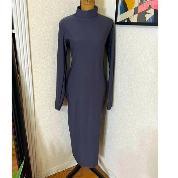 chinese dress ladies Shapewear Square Neck Long Sleeve Slimming Modal Maxi Dress – Popilush